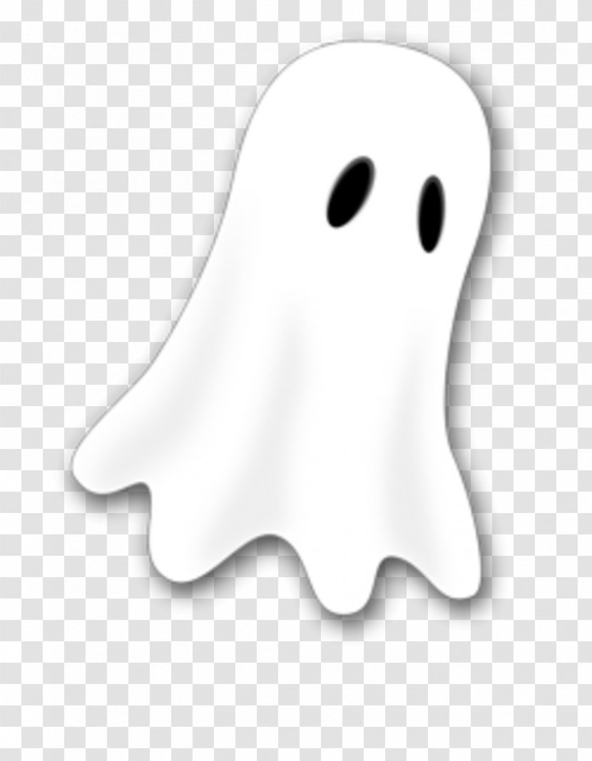 Ghost Casper Halloween Clip Art - Silhouette - White Transparent PNG
