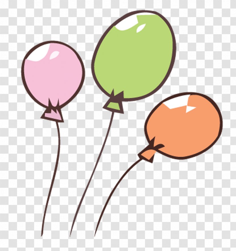 Balloon Color Cartoon Speech - Android - Colored Balloons Transparent PNG