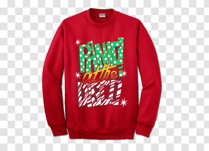 T-shirt Panic! At The Disco Sleeve Sweater Christmas Jumper - Pop Punk Transparent PNG