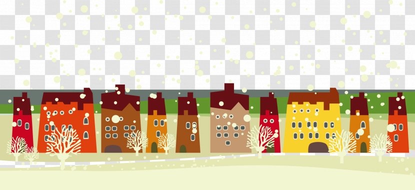 Housing Window Snow House - Residential Area - Colorful Transparent PNG