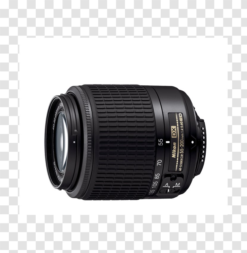 Nikon AF-S DX Nikkor 55-300mm F/4.5-5.6G ED VR Zoom-Nikkor 55-200mm F/4-5.6G 35mm F/1.8G Telephoto Zoom F/4.0-5.6G II - Camera Accessory - Lens Transparent PNG