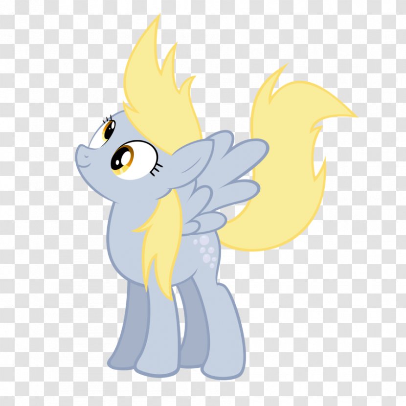 Cat Pony Horse Canidae - Yellow - Derpy Hooves Transparent PNG