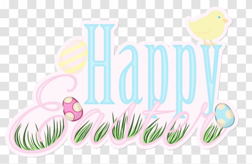 Easter Background - Typography - Pink Transparent PNG