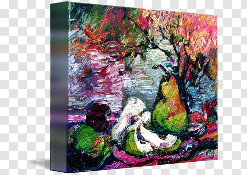 Modern Art Acrylic Paint Still Life Resin Transparent PNG