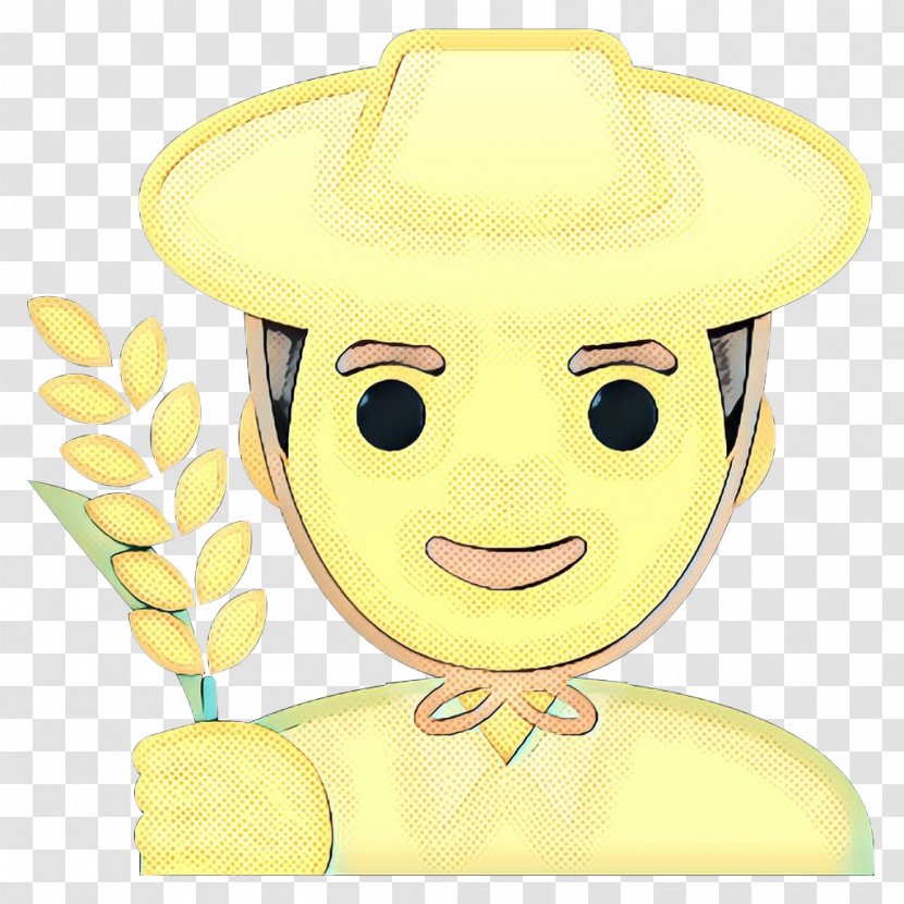 Yellow Facial Expression Cartoon Costume Hat Smile - Accessory Happy Transparent PNG