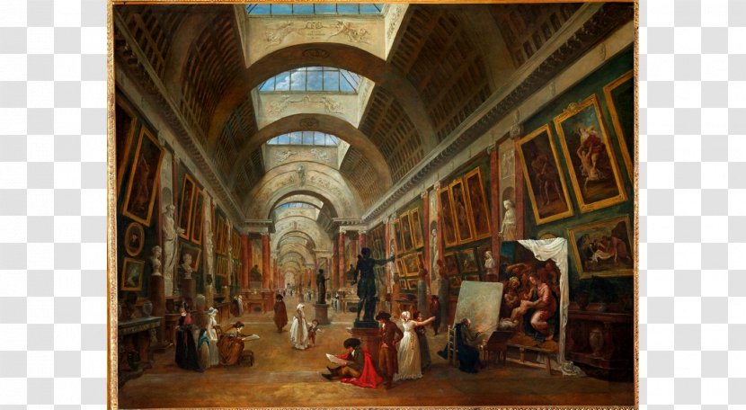 Musée Du Louvre Gallery Of The Projet D'aménagement De La Grande Galerie Louvre, Vers 1796 Art Museum - Mus%c3%a9e - Painting Transparent PNG