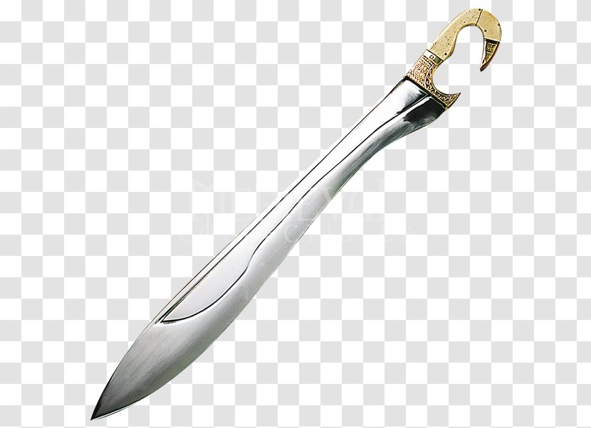 Kopis Xiphos Sword Falcata Knife - Dagger Transparent PNG