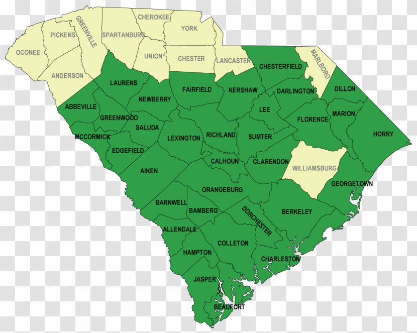 South Carolina's Congressional Districts Sticker Map - Area - Car Transparent PNG