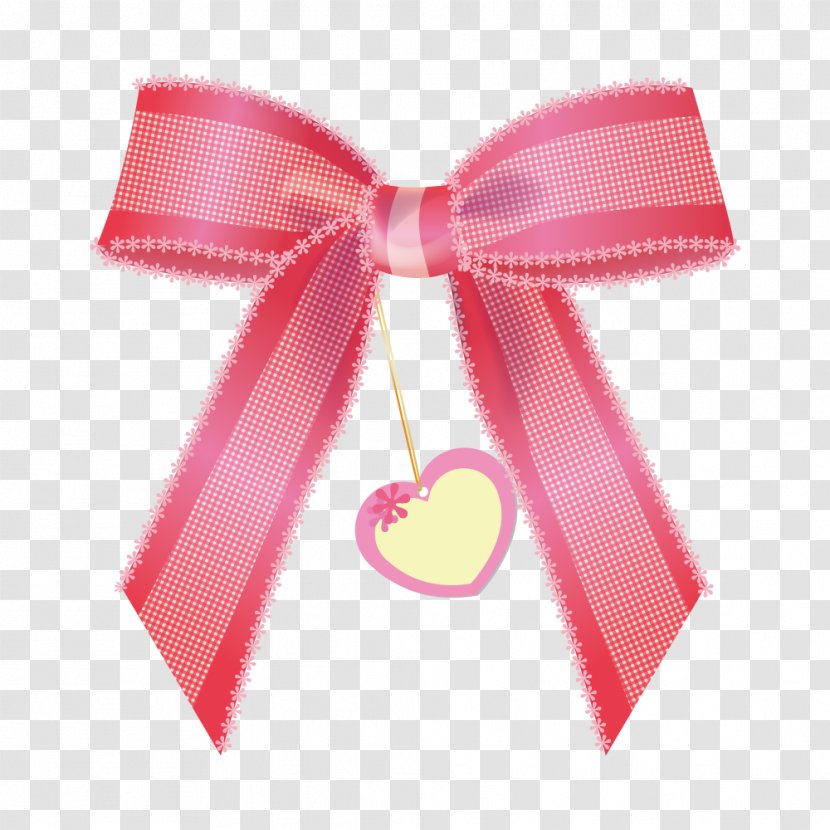 Ribbon Butterfly Shoelace Knot - Logo - Pink Bow Transparent PNG