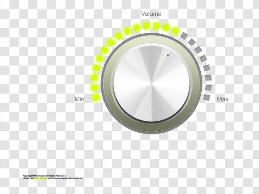 Graphical User Interface Control Knob Design - Rotary Volume Buttons Transparent PNG
