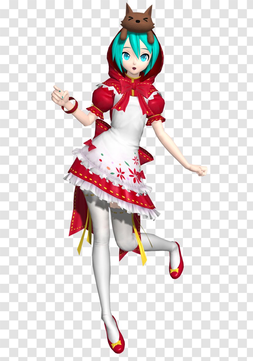 Hatsune Miku: Project DIVA 2nd Miku Diva F Little Red Riding Hood - Costume Design Transparent PNG