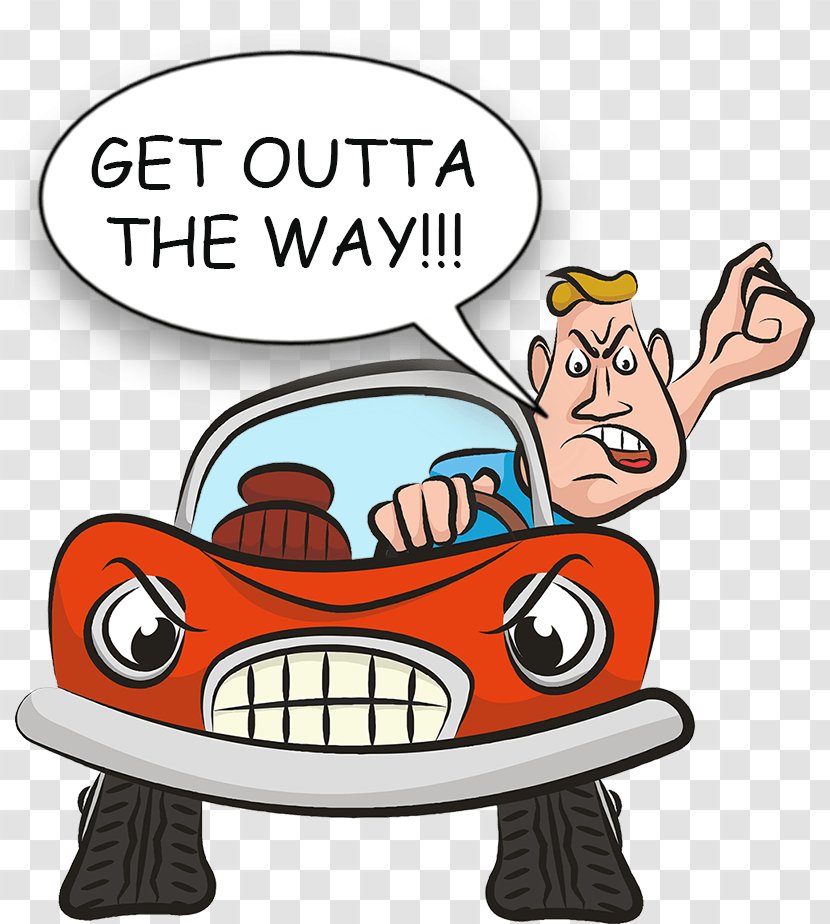 Vector Graphics Royalty-free Anger Cartoon Illustration - Driving - Trunk Streamer Transparent PNG