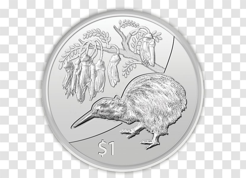 New Zealand Silver Coin Bullion - Gold Transparent PNG