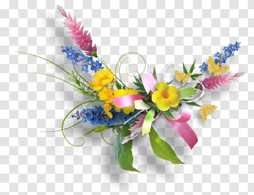 Floral Design Flower Bouquet Clip Art - Ribbon Transparent PNG