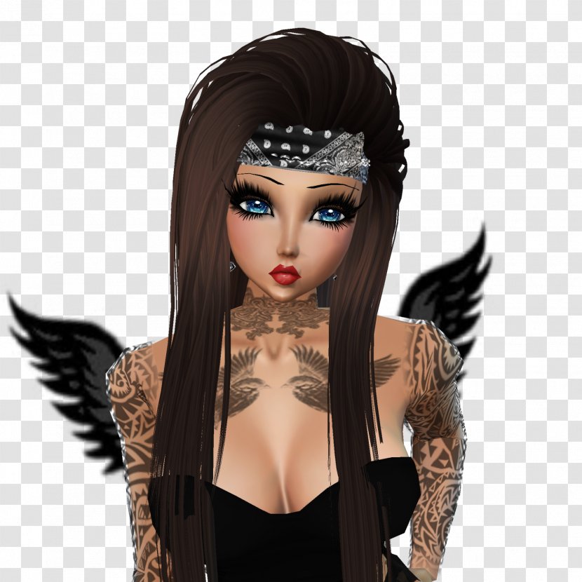 Brown Hair Black Doll - Human Color - Avatares Imvu Transparent PNG