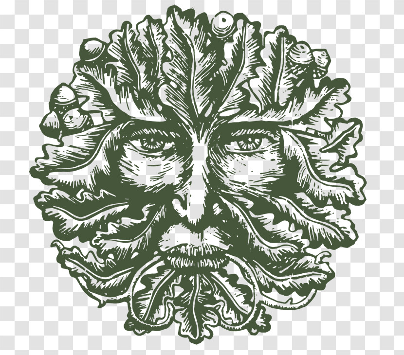 Head Leaf Plant Drawing Headgear Transparent PNG