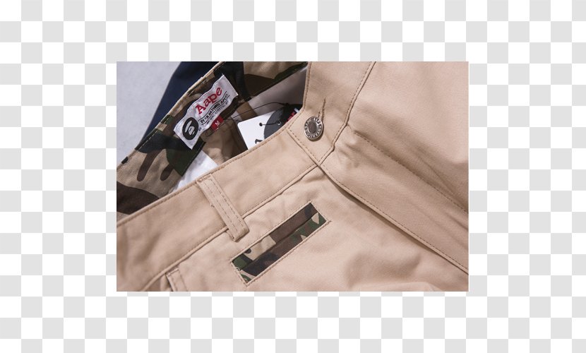 Khaki Sleeve Button Barnes & Noble Brand - Straight Pants Transparent PNG