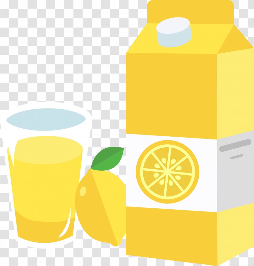 Lemon Juice - Vector Hand-painted Transparent PNG