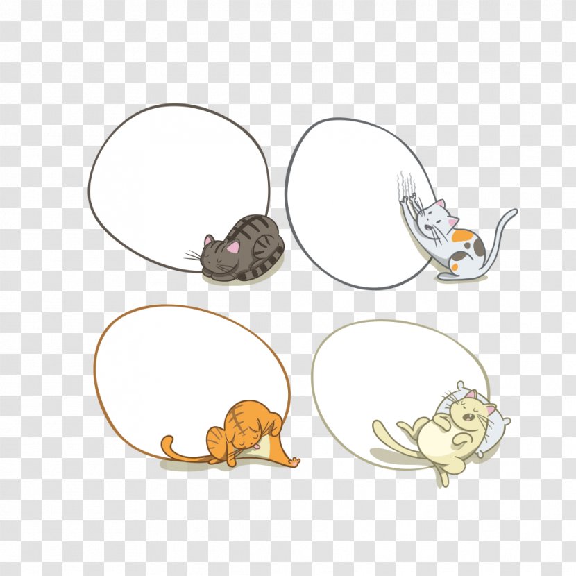 Cat Vector Graphics Speech Balloon Image Dog - Earrings - All Languages Transparent PNG