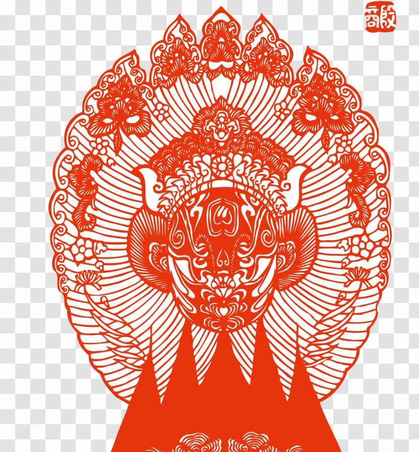 Hailun Peking Opera Chinese Paper Cutting Budaya Tionghoa - Tree - Facebook Transparent PNG