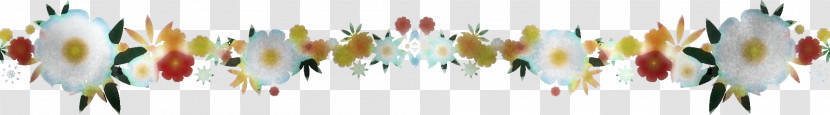 Flower Border Flower Background Floral Line Transparent PNG