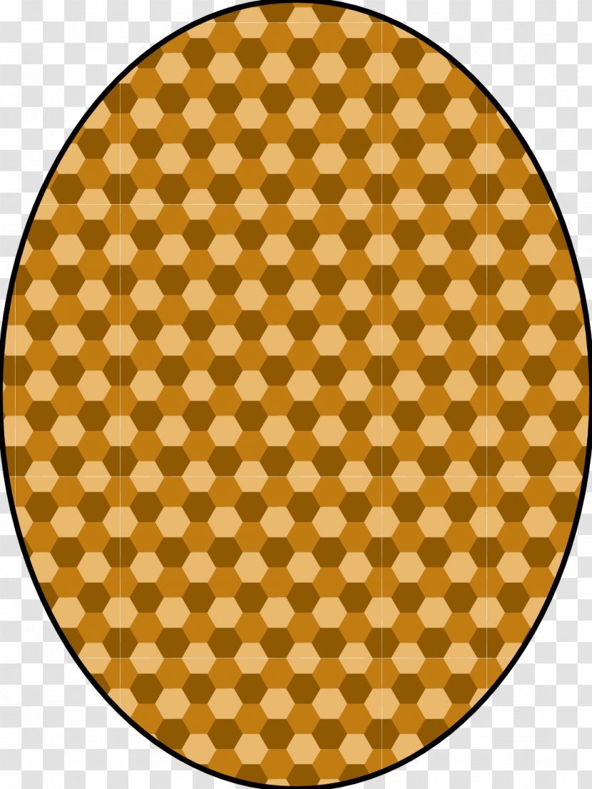 Clip Art - Orange - Honeycomb Transparent PNG