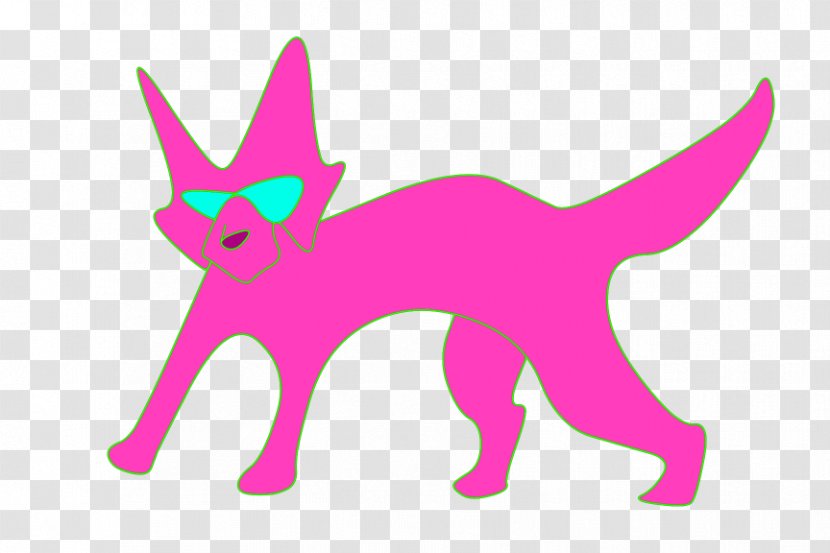 Whiskers Red Fox Cat Dog - Magenta Transparent PNG