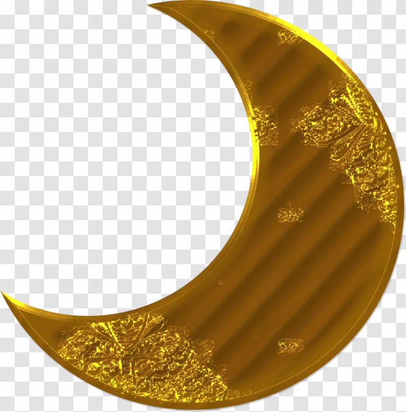 Crescent Ramadan Moon Image - Gold - Al Janan Transparent PNG