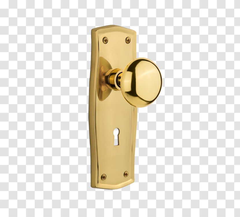 Brass Door Handle Mortise Lock Keyhole Transparent PNG