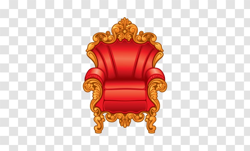 Throne Royalty-free Clip Art - King - Hand-painted European-style Sofa Transparent PNG