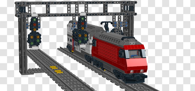 Train Railroad Car Rail Transport LEGO Locomotive - Railway Signal Transparent PNG
