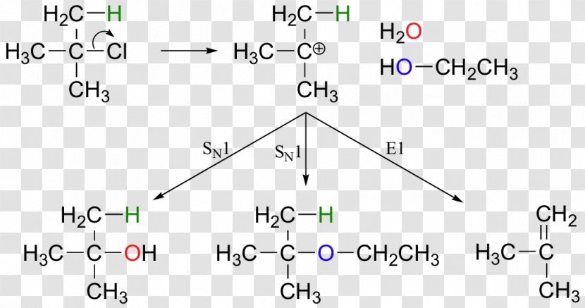 Tert-Butyl Alcohol Butyl Group Elimination Reaction Dehydration Chloride - Substitution - Rectangle Transparent PNG