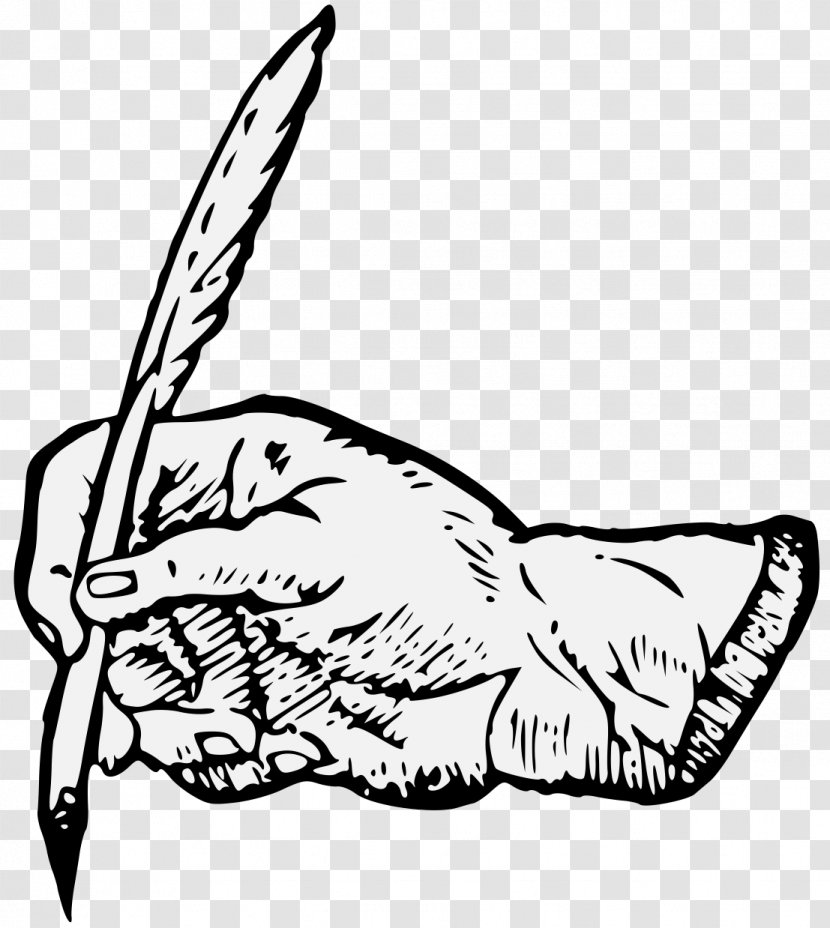 Workes Of Armorie Finger Line Art - Tail - Black And White Transparent PNG