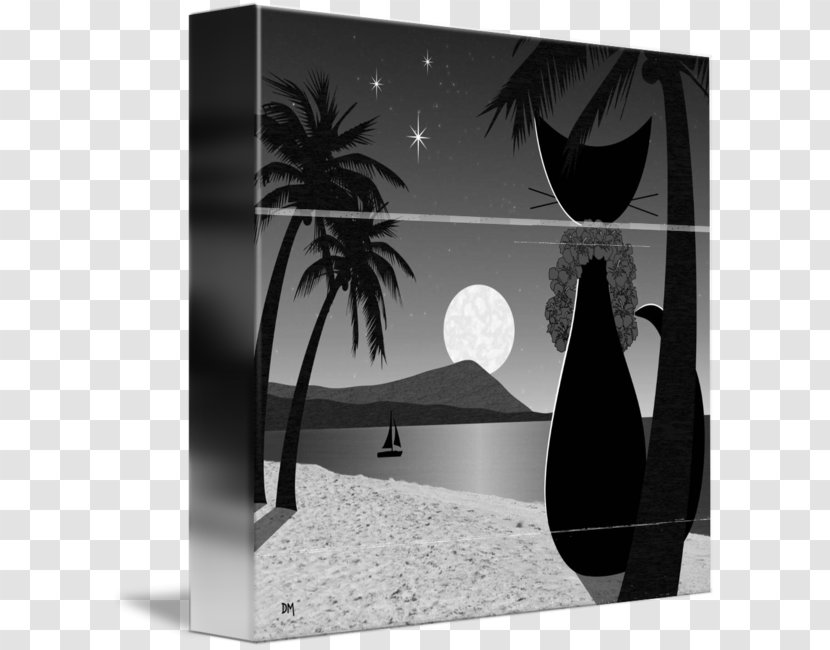 Canvas Print Gallery Wrap Art Printing - Black And White - Painting Transparent PNG