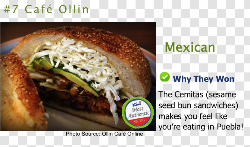 Cemita Buffalo Burger Puebla Stuffing Enchilada - Fast Food - Bread Transparent PNG