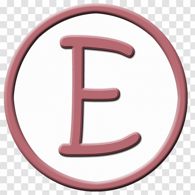 Letter Case Alphabet Disk - E Transparent PNG