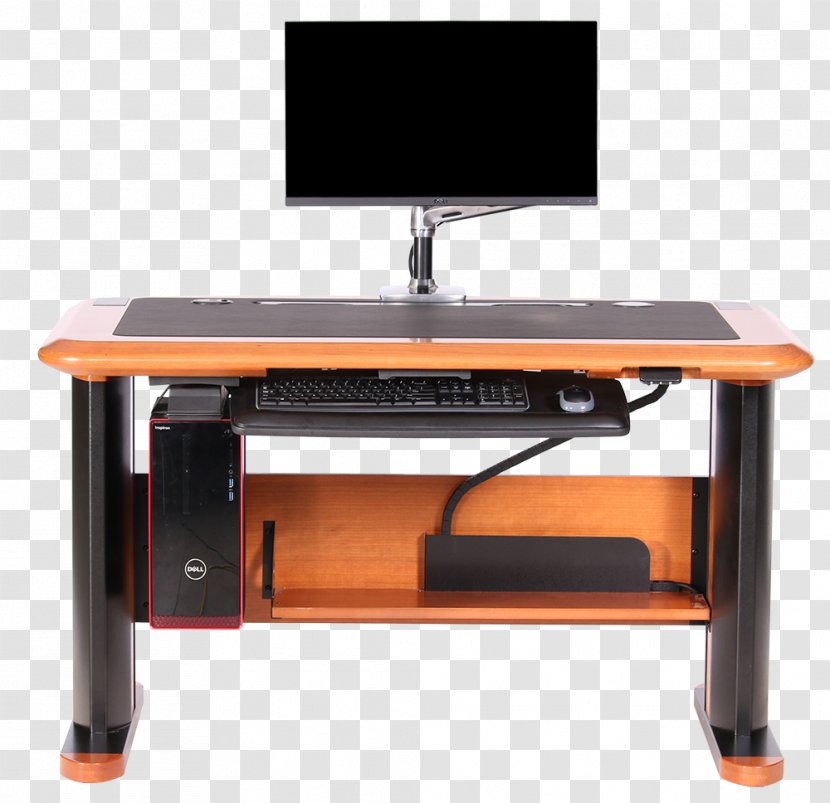 Computer Desk Office & Chairs Sit-stand Table - Chair - Accessories Transparent PNG