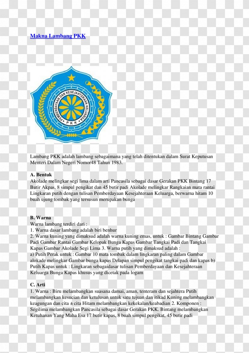 Symbol Document Paper Meaning Family Welfare Movement - Garuda Pancasila Transparent PNG