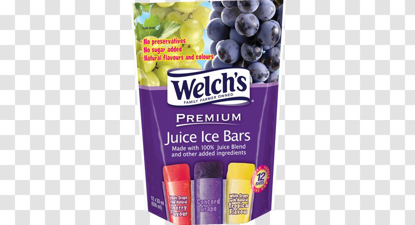 Grape Juice Welch's Bar - Superfood Transparent PNG