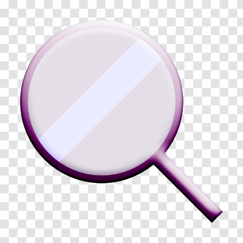 Essential Icon Search - Pink - Makeup Mirror Magnifying Glass Transparent PNG
