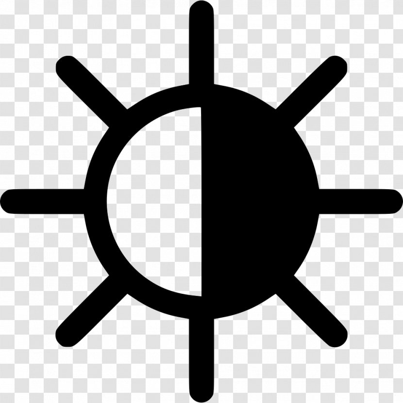 Black Sun Solar Symbol Transparent PNG