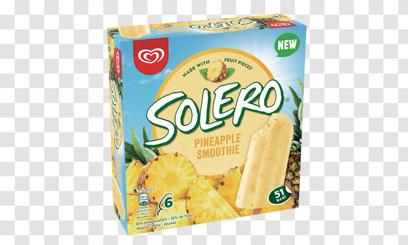 Chocolate Ice Cream Smoothie Pineapple Solero - Food Transparent PNG