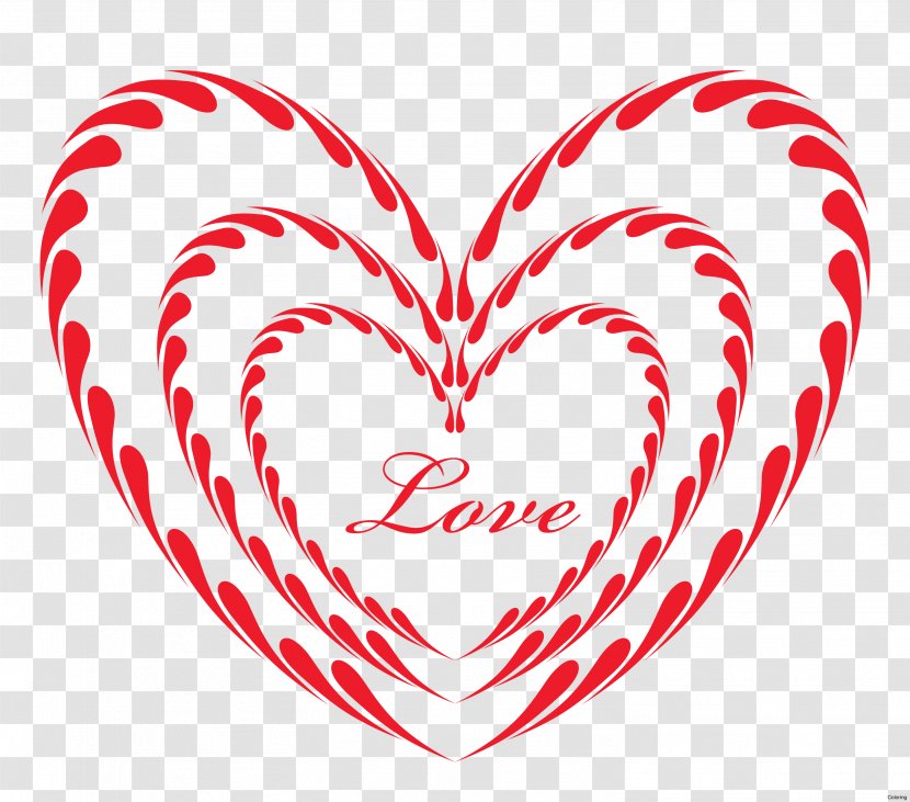 Love Heart Clip Art - Silhouette - LOVE Transparent PNG