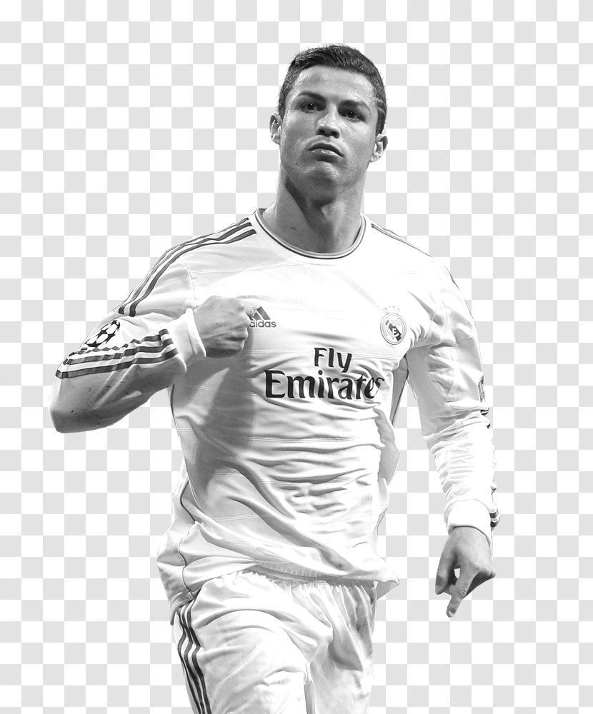 black and white ronaldo