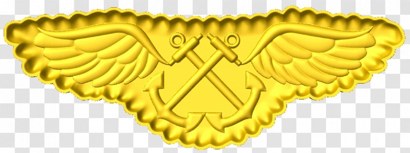 Gold Aviation Boatswain's Mate Font Animal - Cnc Army Wings Transparent PNG