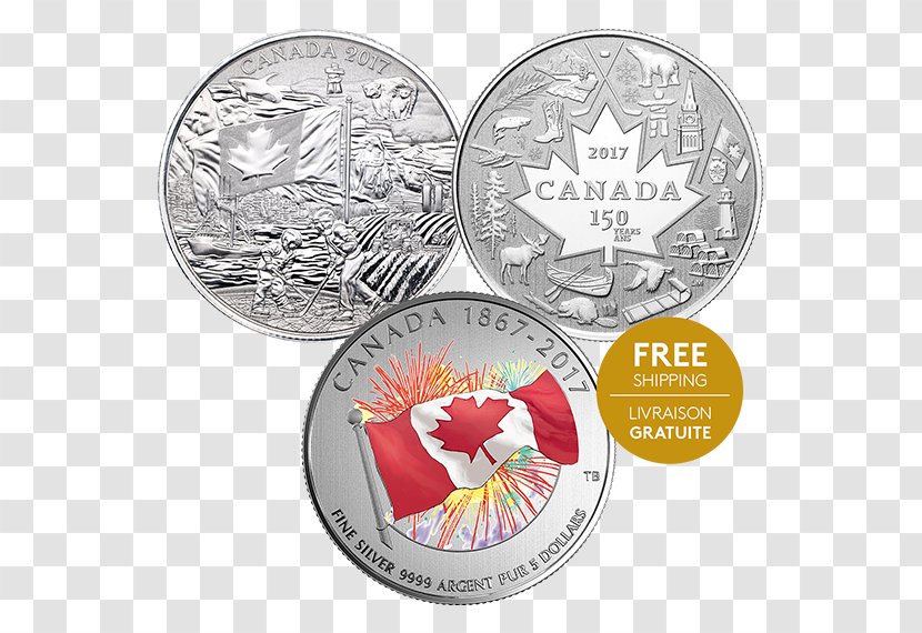 150th Anniversary Of Canada Coin Royal Canadian Mint Silver Transparent PNG