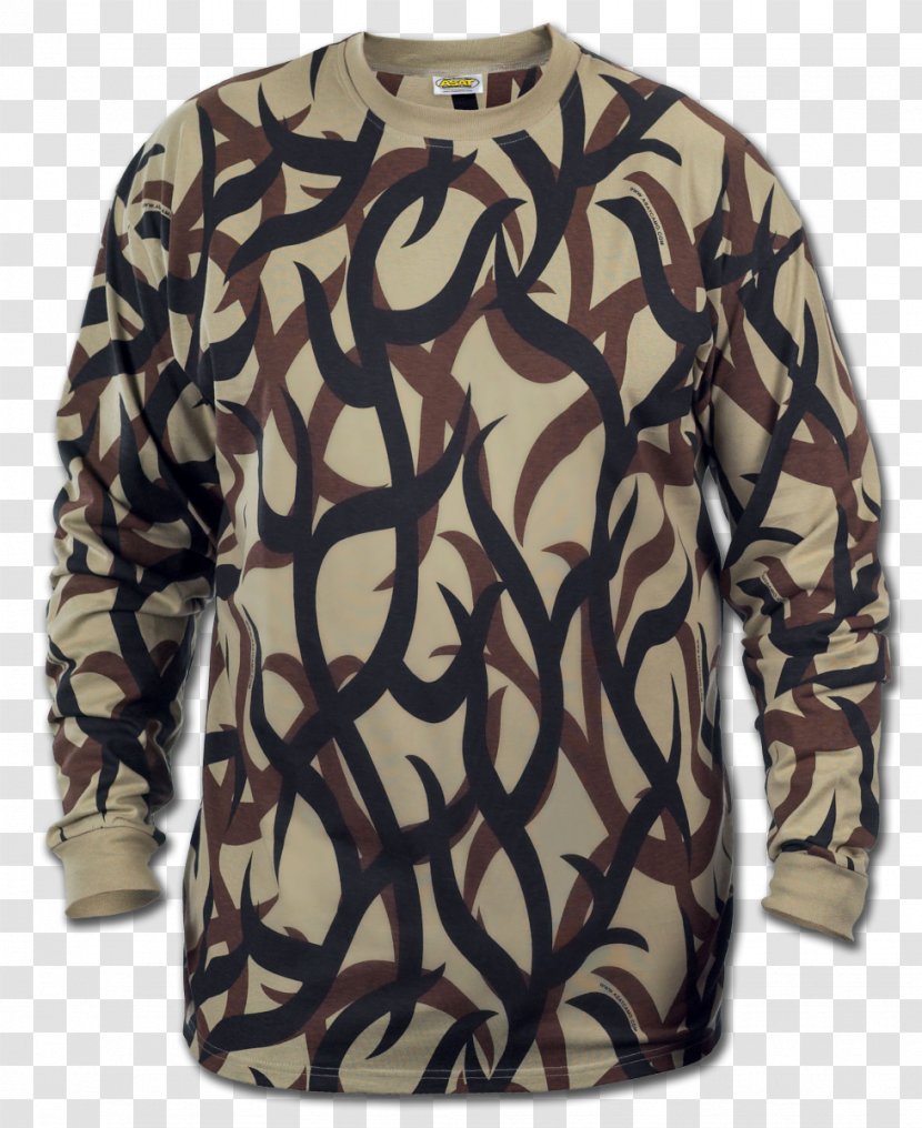 Sleeve T-shirt Camouflage Clothing Archery - Heart Transparent PNG