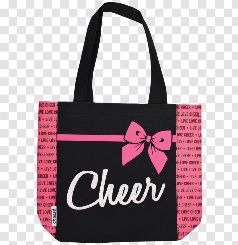 Tote Bag Handbag Canvas Cheerleading - Shoulder - Competition Cheer Bows Transparent PNG