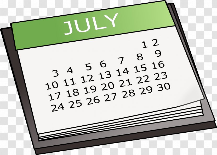 Month Clip Art - Area - Calendar Transparent PNG