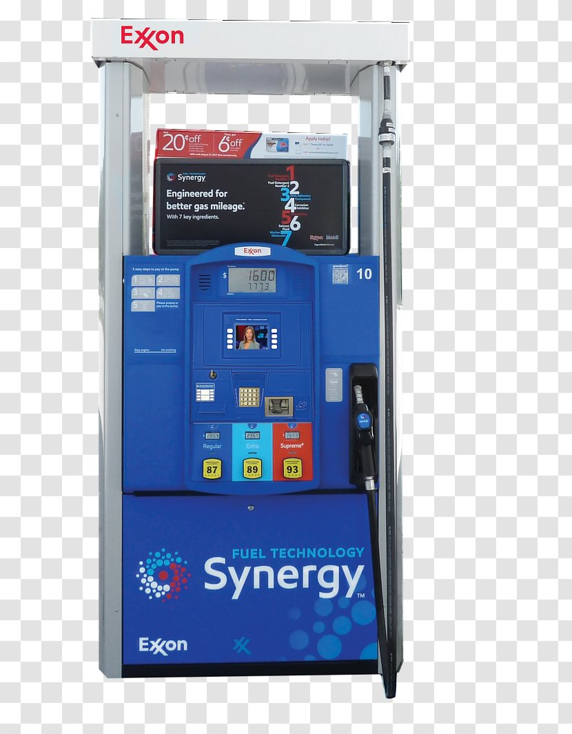 Fuel Dispenser Gilbarco Veeder-Root ExxonMobil Esso - Interactive Kiosk - Gasoline Transparent PNG
